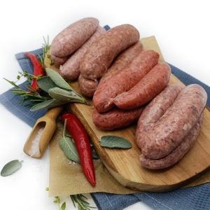 Wild Garlic and Chilli Sausages - gluten free