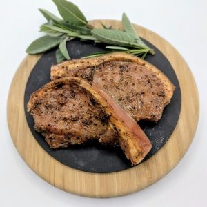 Black Garlic Pork Steaks